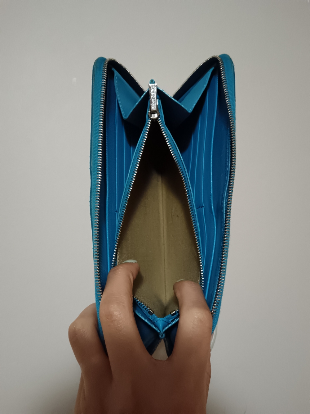 Celine Blue Zip Wallet - Picture 10 of 10